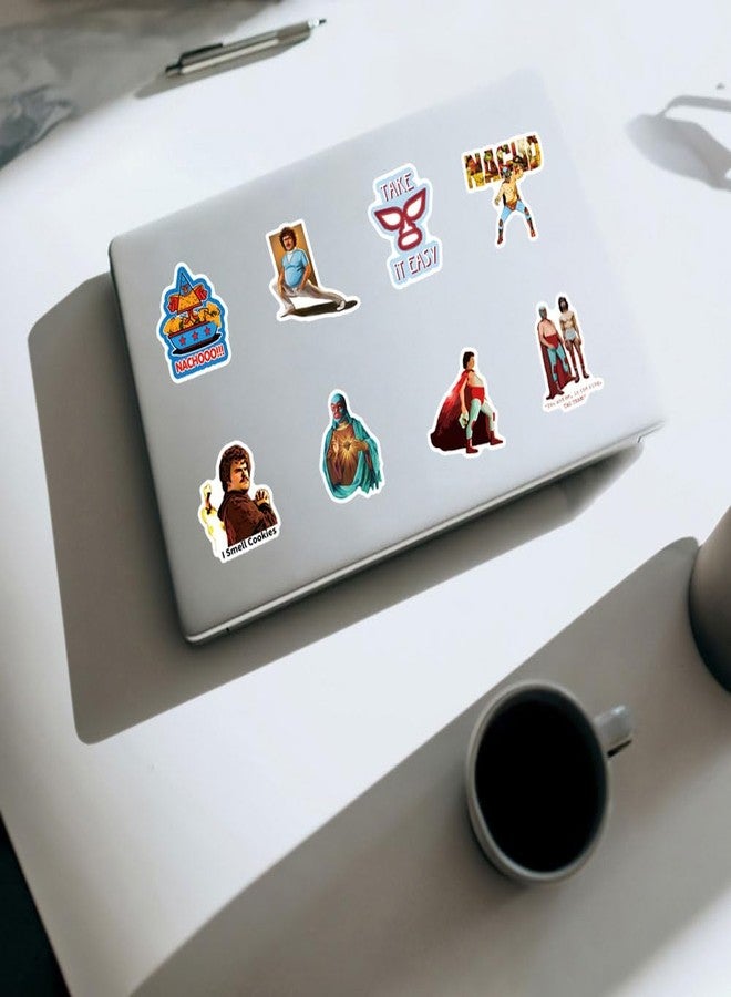 BLCAFEE 61 Pcs Nacho Libre Stickers Comedy Movie Graffiti Waterproof Vinyl for Birthday Party Supplies Decoration Favors for Water Bottles Laptop Suitcase Scrapbooking Choice - Image 4